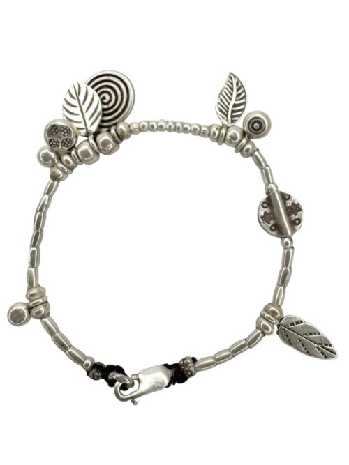 multi charm pure silver women's bracelet tug proof made for active mums ocean safe