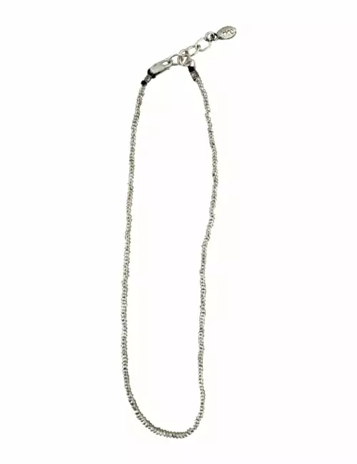 silver necklace short