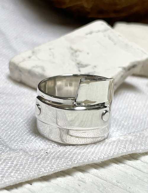 think sterling silver ring
