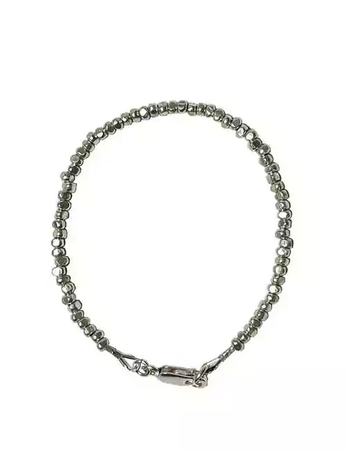 Minimal simplistic silver bracelet