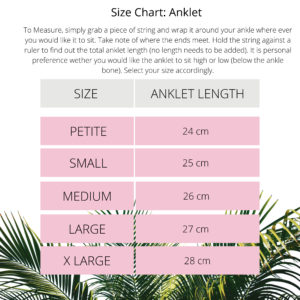 rico designs anklet size chart