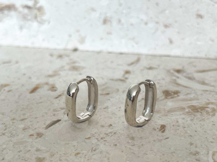 sterling silver hoop earrings