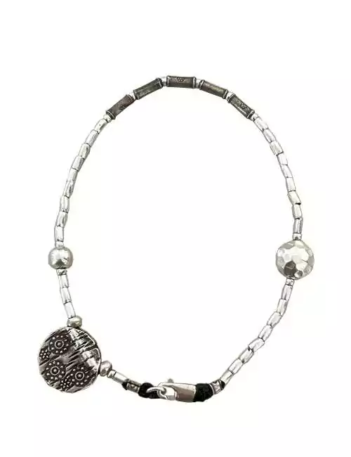 silver anklet