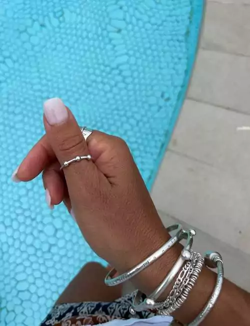 sterling silver stack ring