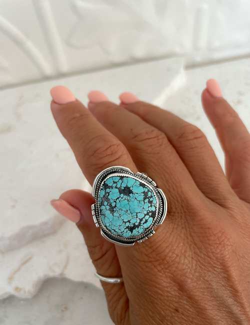 Large turquoise clearance ring