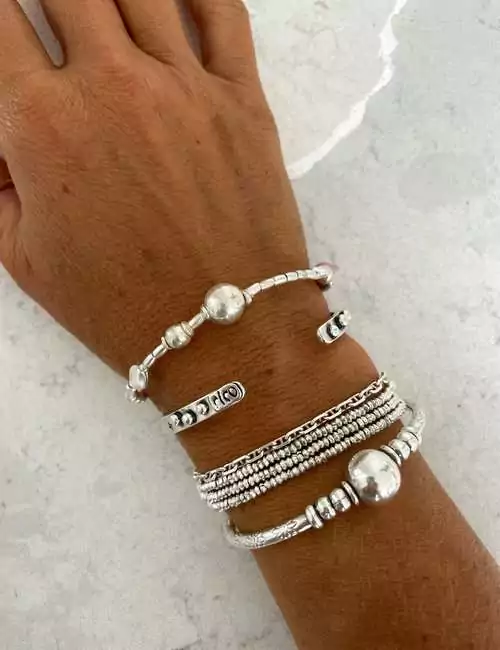 rico designs silver bracelet