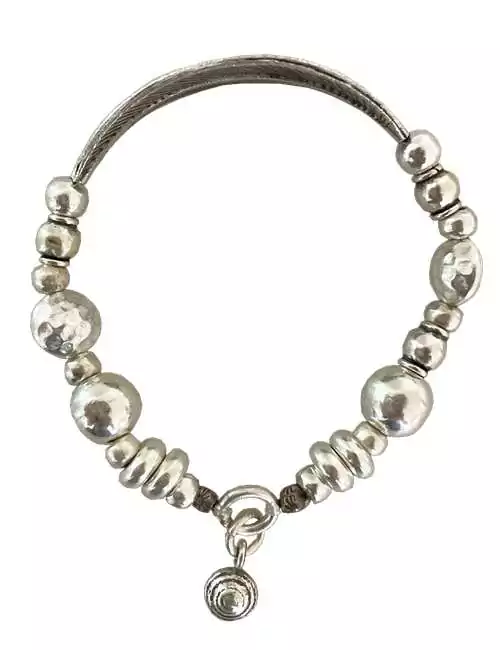 high quality silver stretch bracelet