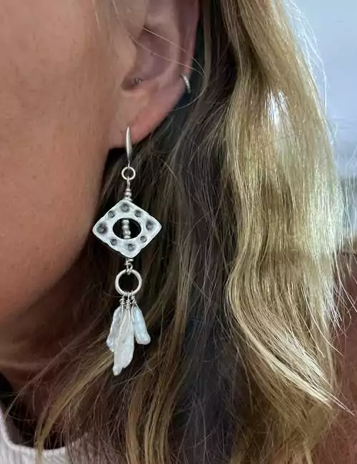 sterling silver hoop earrings