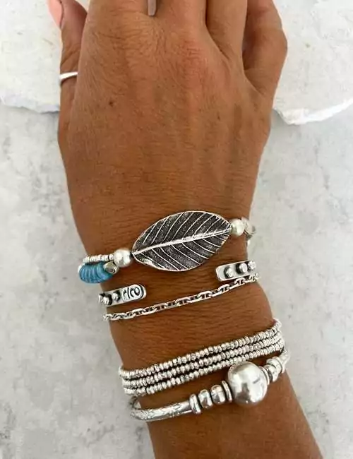 rico designs silver bracelet