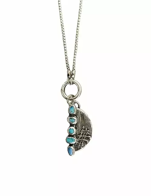 GOLDEN HILL Turquoise pendant necklace