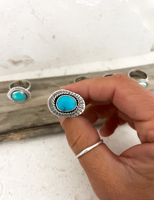turquoise disc ring 1