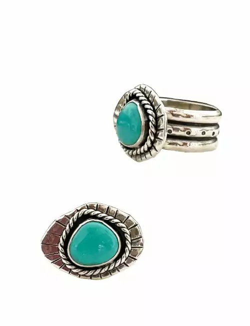 turquoise disc ring 3