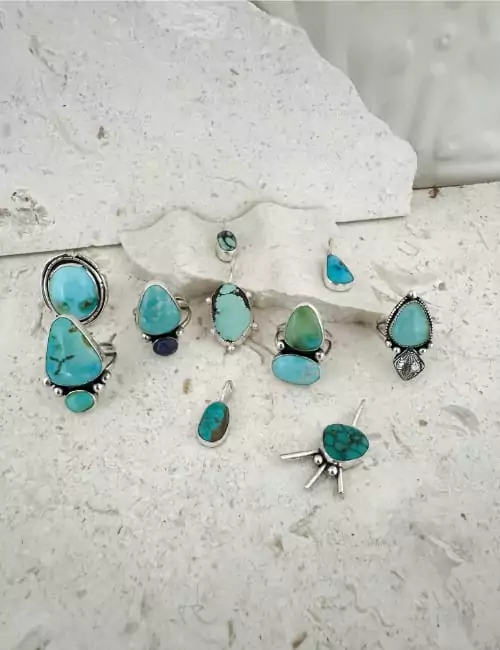 Handmade deals turquoise jewelry