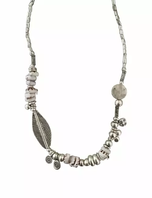 shell silver necklace