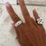 sterling silver dome ring