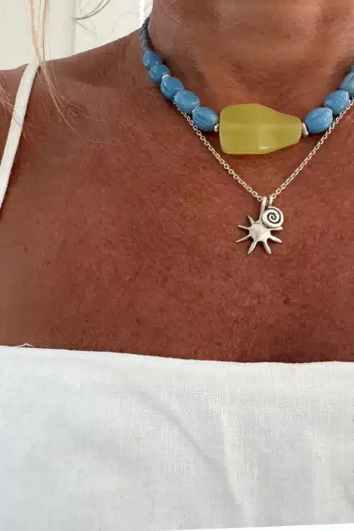 statement colourful necklace handmade ocean safe jewellery