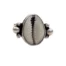 handmade cowrie shell ring in Sydney australia. Ocean safe