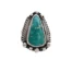 handmade sterling silver white water turquoise gemstone ring